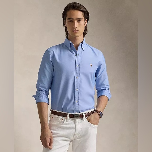 Ralph Lauren Yarmouth Long-Sleeve Button-Down Polo Shirt - Picture 8 of 8